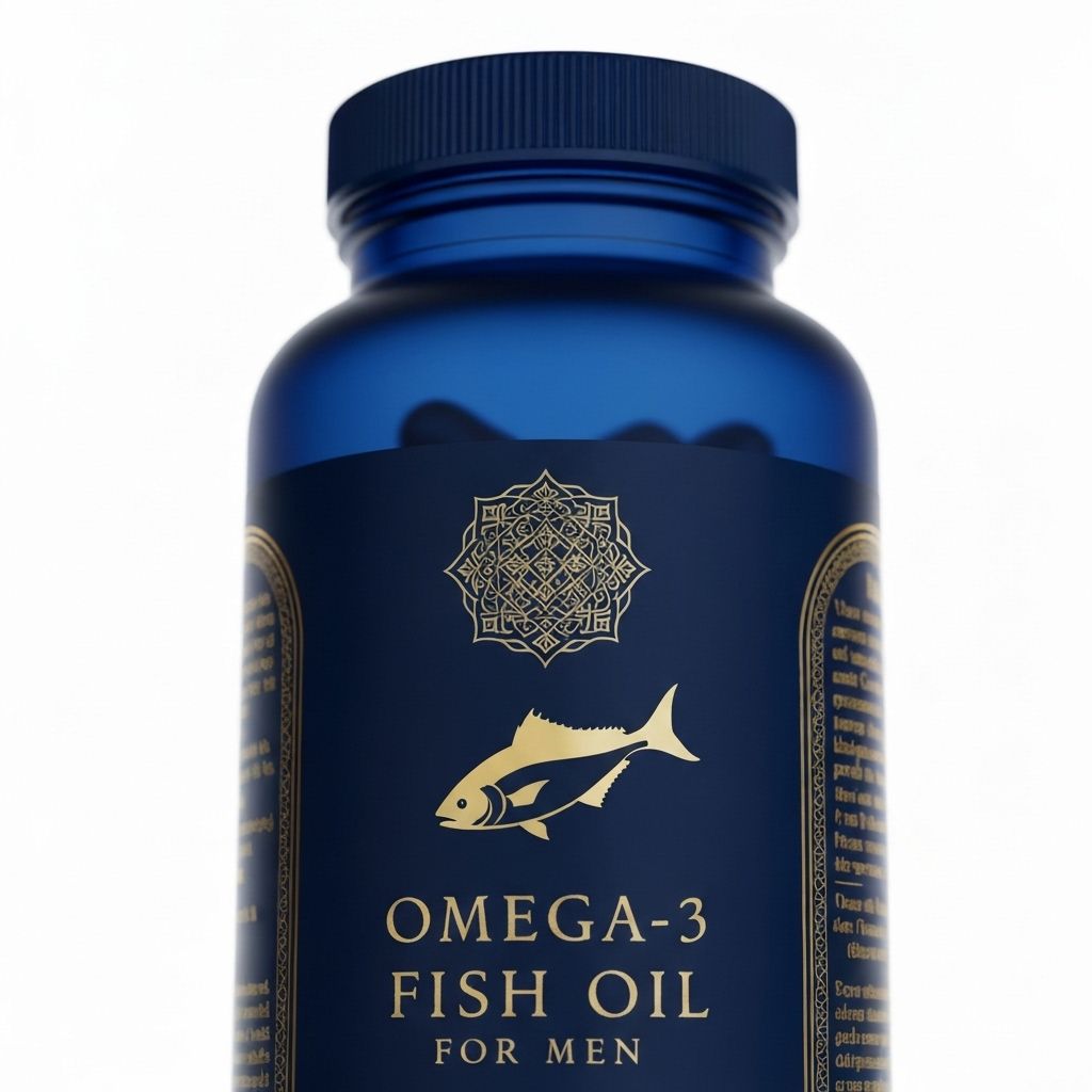 Men's omega-3 complex supplement